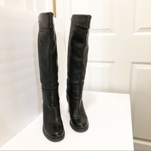 ALDO TALL BLACK BOOTS SIZE 39